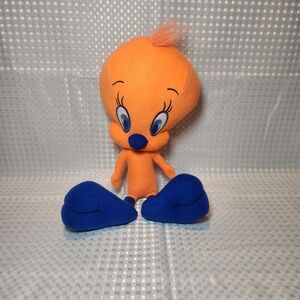 Looney Tunes Tweety Bird Plush Neon Orange Warner Brothers Toy Factory